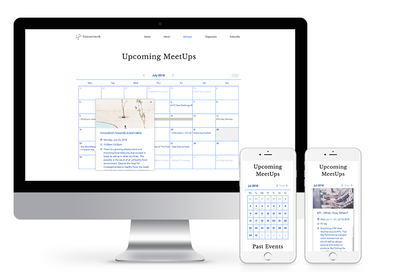 Events Calendar for Shopify, Weebly, Wix, and more